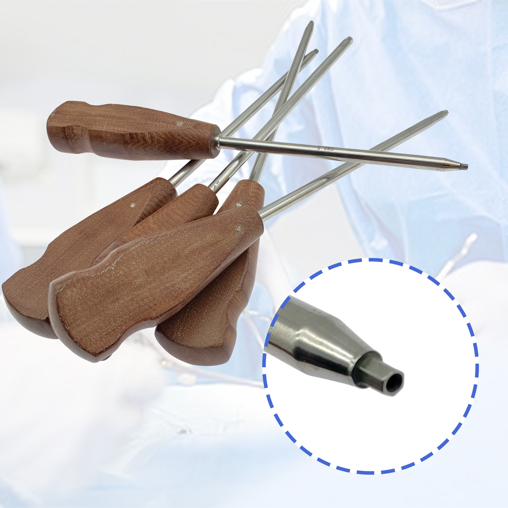 Hollow Cannulated Bone Screw Driver Hex Screwdriver Veterinary Orthopedics Instrument