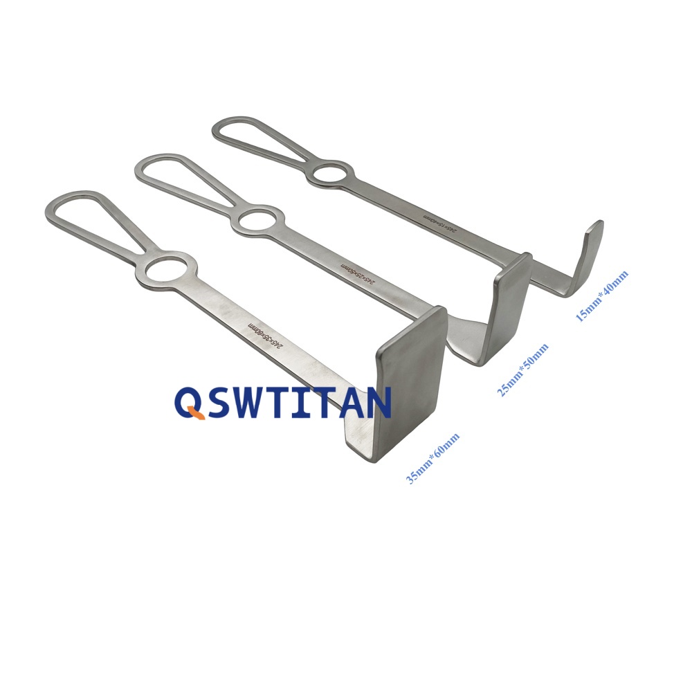 Veterinary Flat Hook Bone Retractors Stainless Steel Orthopedic Retractor Pet Orthopedic Surgical Instruments 3Pcs/Set