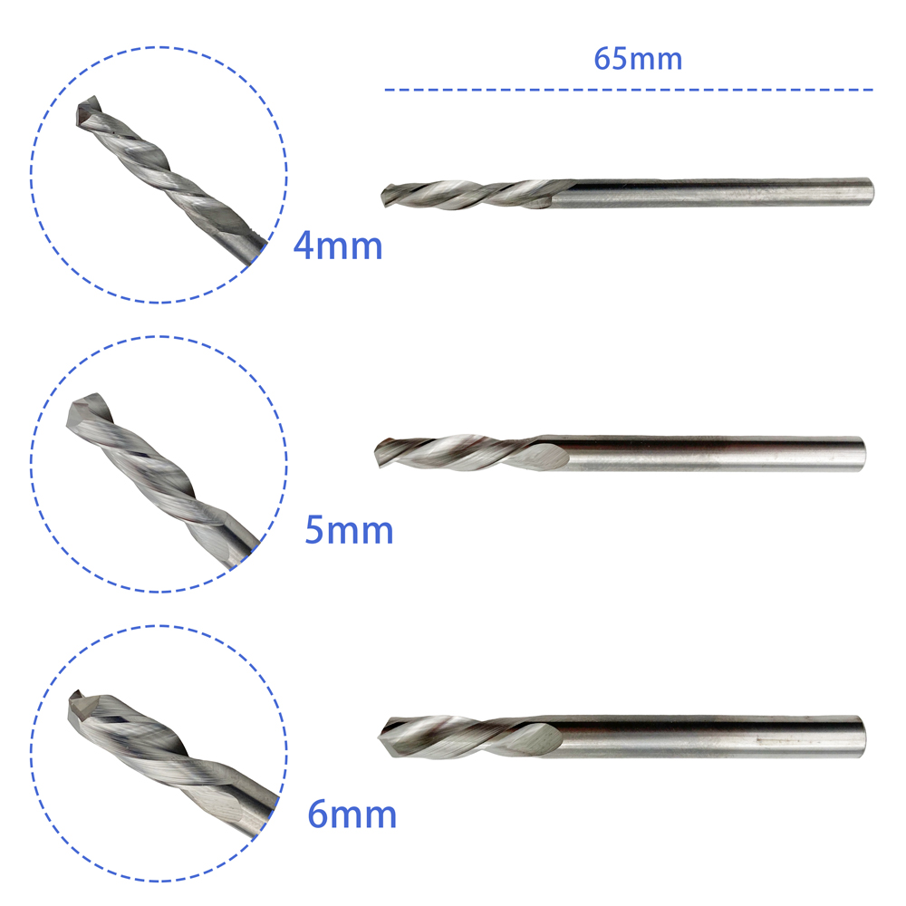 VKTIMALL Tungsten Carbide Drill Bit for Stainless Steel Metal Veterinary Surgical Instrument
