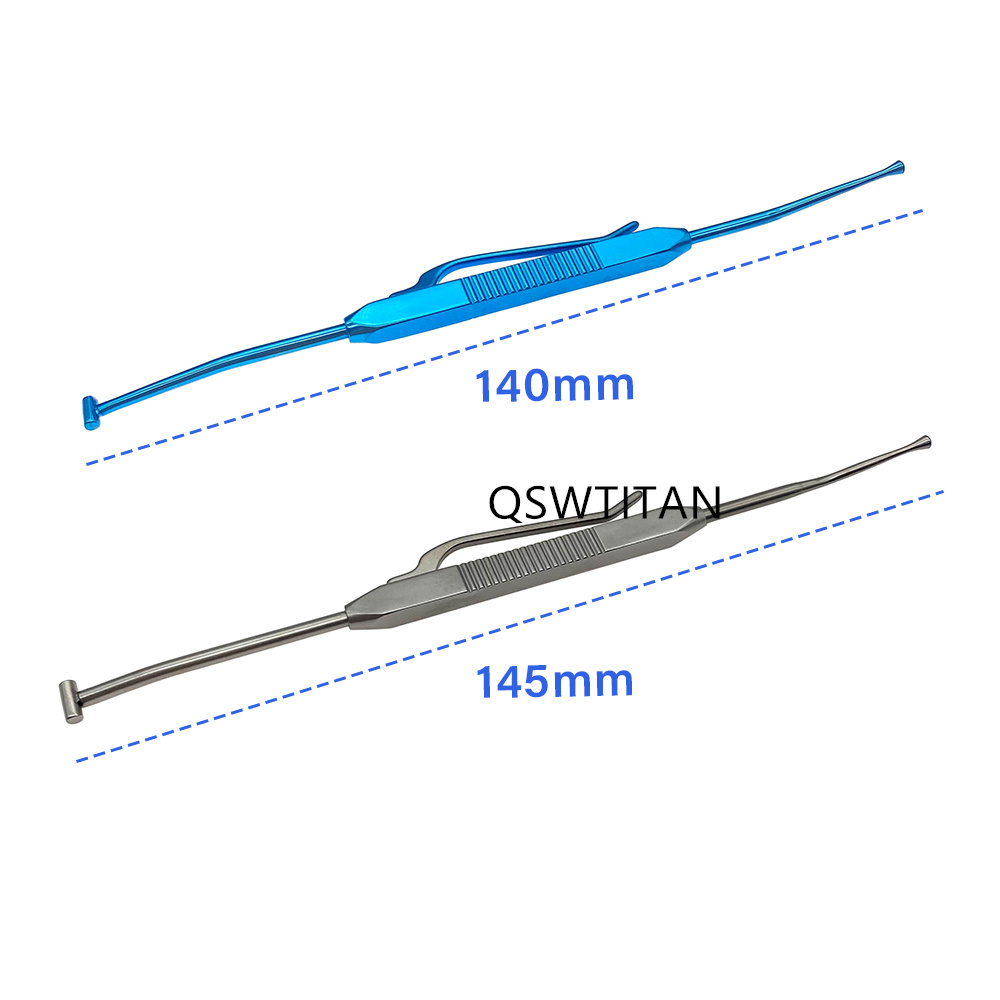 Ophthalmic Schociet Double Ended Scleral Depressor Titanium or Stainless Steel  Eye Surgery Instruments