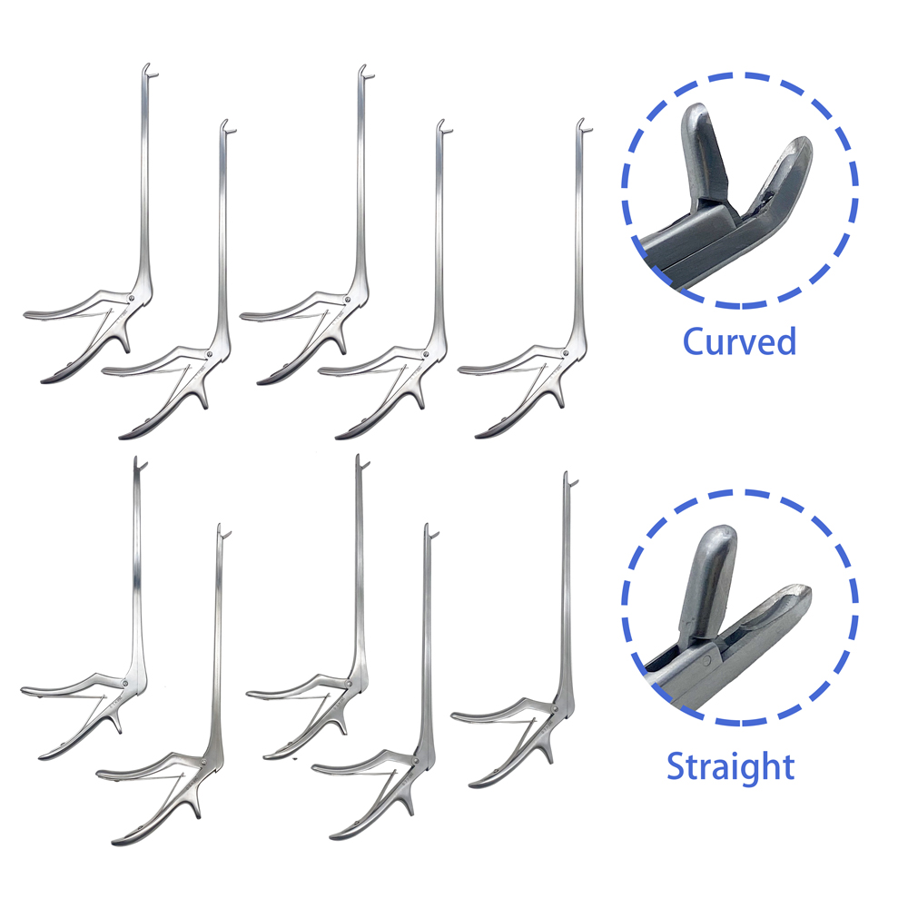 Orthopedic Nucleus Pulposus Forceps Orthopedic Bone Surgical Instruments with Straight Curved