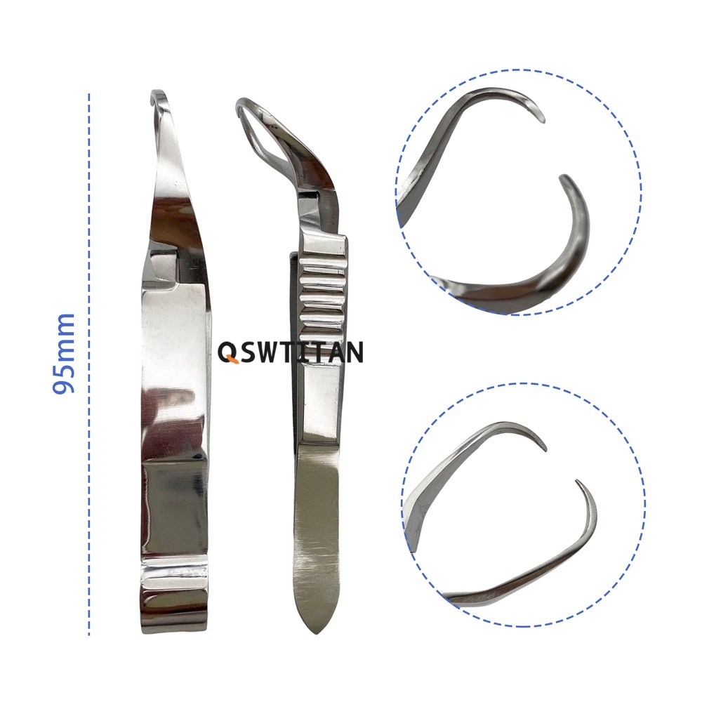 QSWTITAN Towel Clamp Forceps Towel Pliers Microscopy Cloth Towel Ophthalmic Surgical Instruments