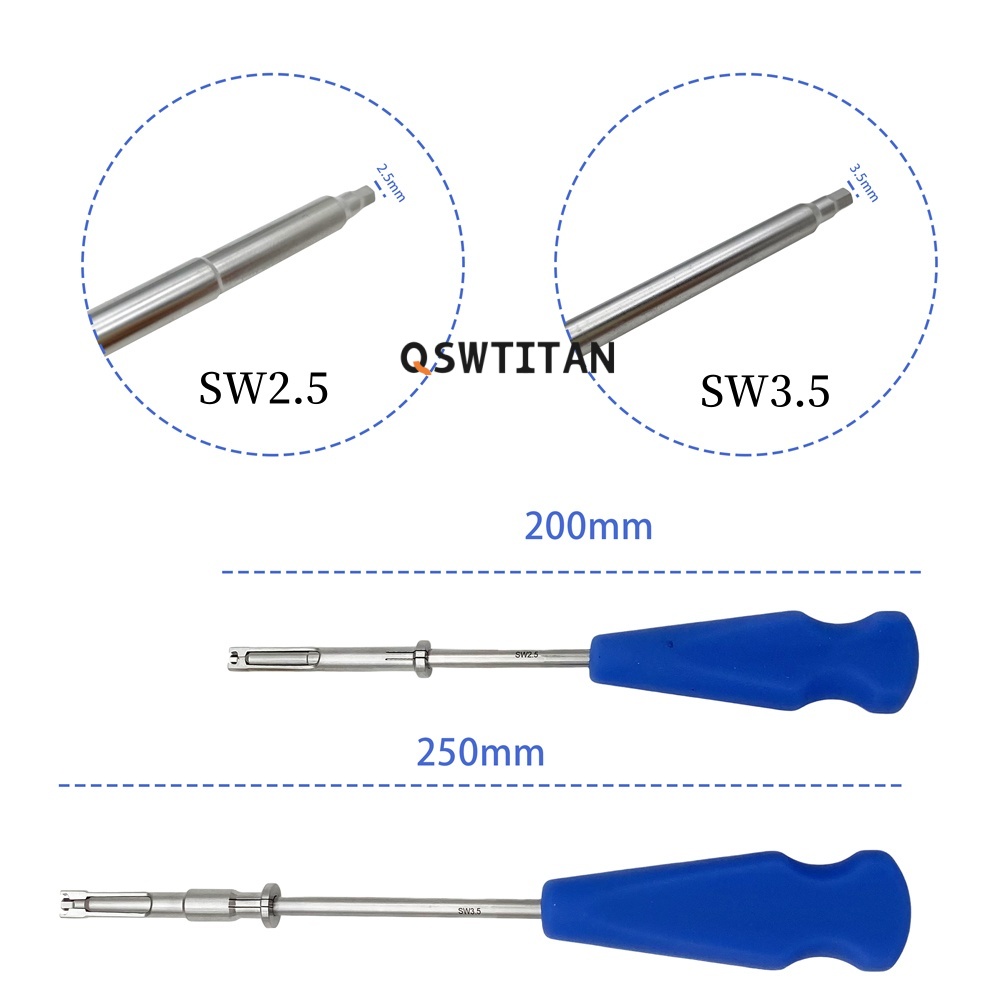 Hex-head Screwdriver with Holding Sleeve Veterinary Orthopedics Tools and Medical Equipment for Pet