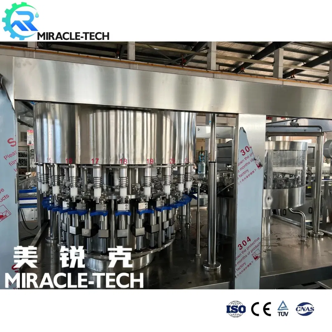Small Bottle Automatic Filling Machine Water Bottling Line Juice Soda Drink Beverage Mixing Carbonation Processing System
