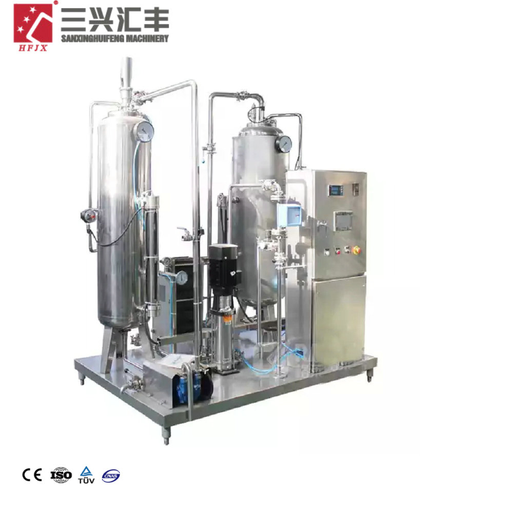 Automatic Small Carbonation Carbonator CO2 Soft Beverage Mixer Carbonated Drink Mixing Machinery