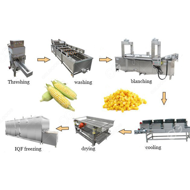 Batch Deep Freezer IQF Tunnel Freezer Broad Bean Frozen Food Freezing Processing Machine Fozen Vegetables Production Line