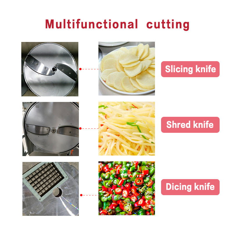 Multifunctional Double Head Vegetable Cutting Machine Adjustable Cutter for Slicing, Dicing, and Shredding