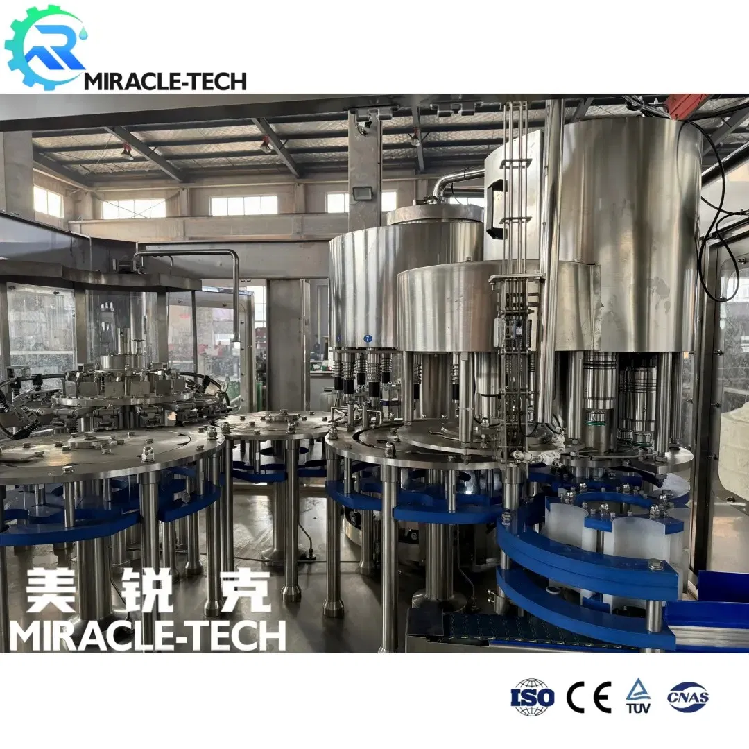 Small Bottle Automatic Filling Machine Water Bottling Line Juice Soda Drink Beverage Mixing Carbonation Processing System