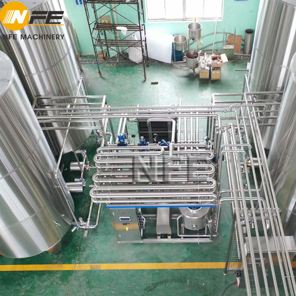 Supply Beverages Syrup Batching and Blending System with Pasteurizer and CIP System Juice Milk Blending Mixing Tanks Batching Equipment Made in China