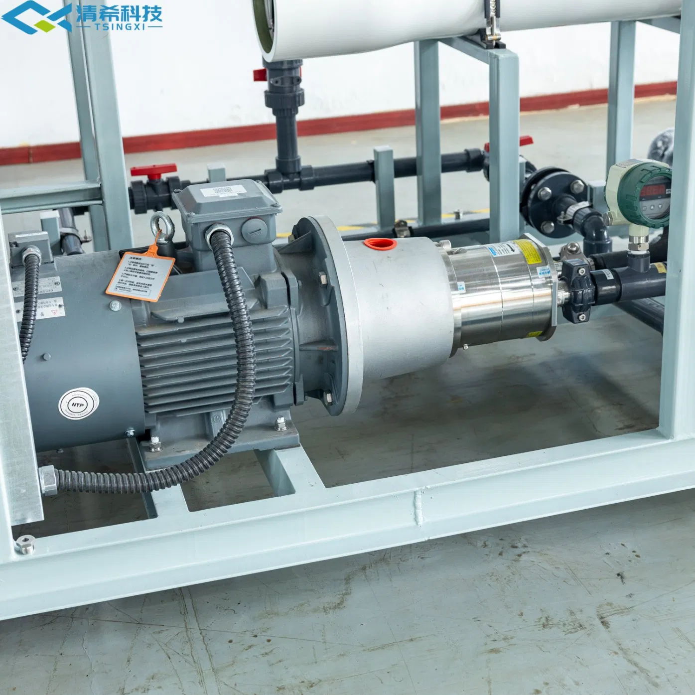 Pure Reverse Osmosis System for High Salinity Water Purification