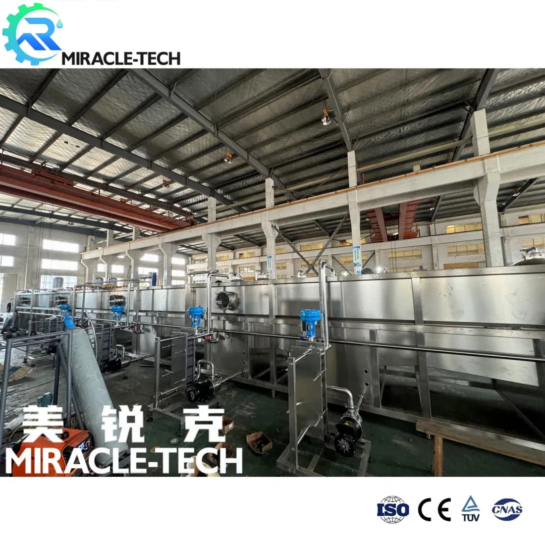 Carbonated Soda Drink Filling Machine Beverage Water Juice Bottling Labeling Packaging Plant Processing Making Carbonation CO2 Mixing System