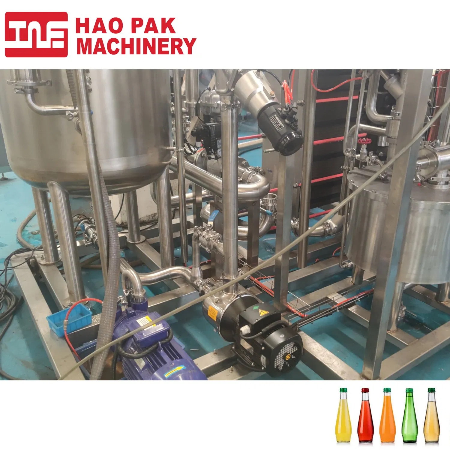 Compact 5000L Soft Drink Mixing Equipment for Carbonation