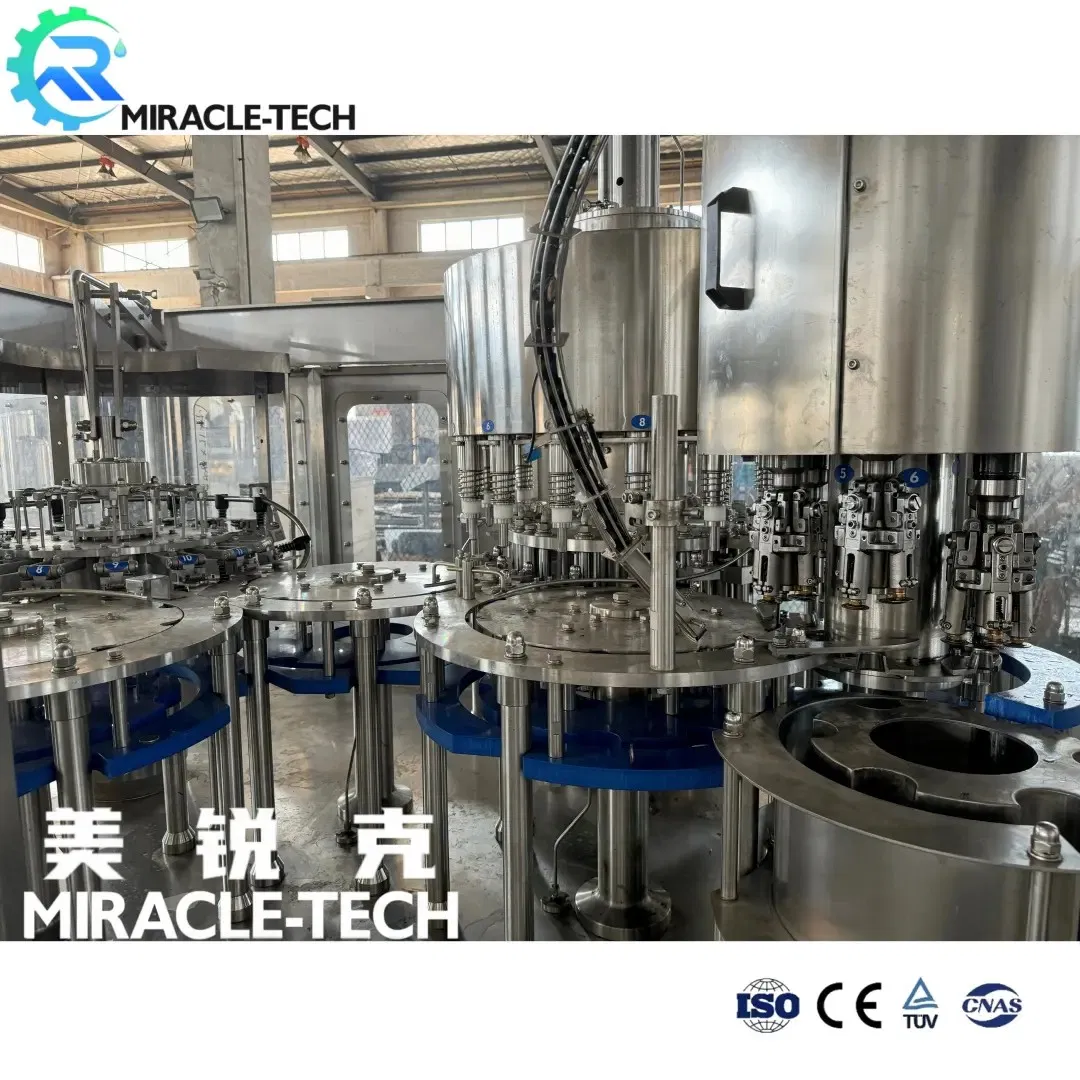 Small Bottle Automatic Filling Machine Water Bottling Line Juice Soda Drink Beverage Mixing Carbonation Processing System