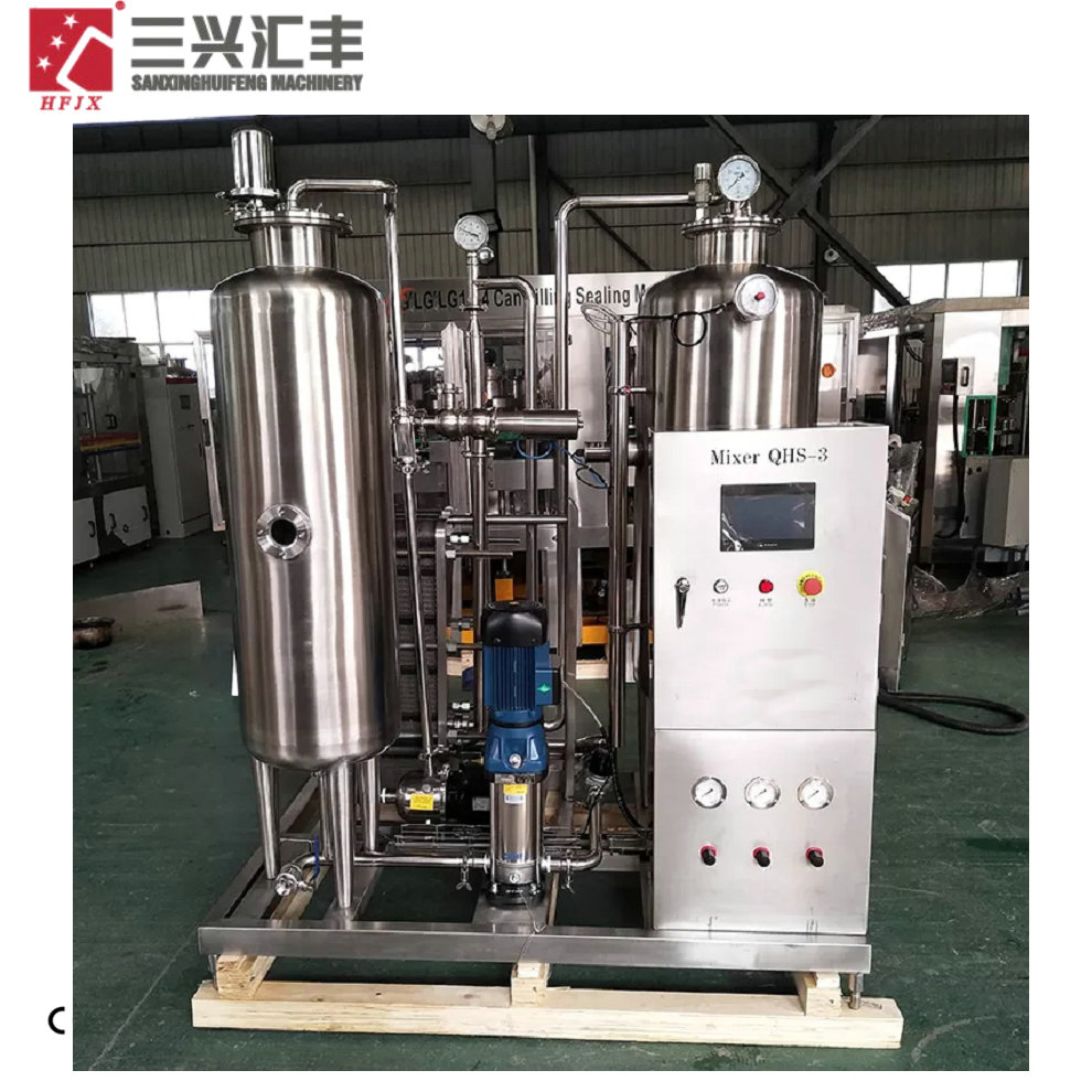 Automatic Small Carbonation Carbonator CO2 Soft Beverage Mixer Carbonated Drink Mixing Machine