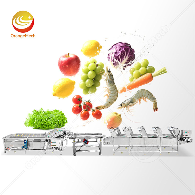 Mango Date Fruit Avocado Cleaning Potato Vegetable Wash and Peeling Cut Slice Grade Dying Wax Sort Machine