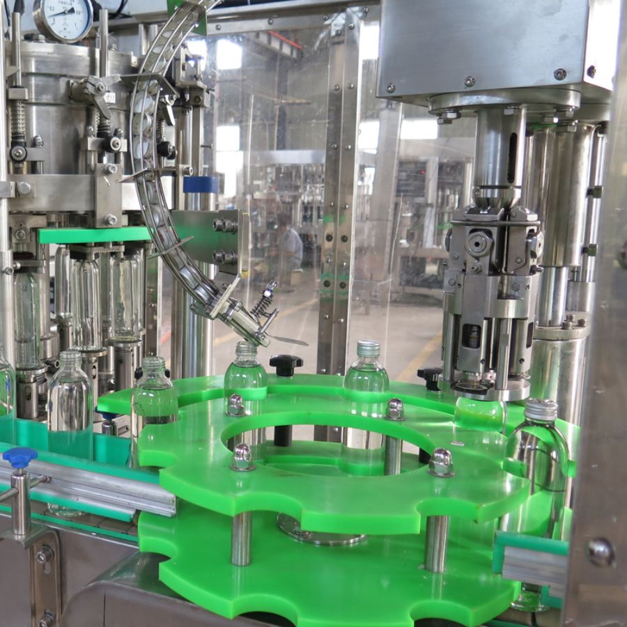 Automatic Plastic Bottle Filling, Capping, and Labeling System