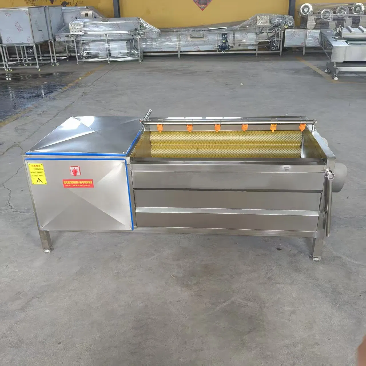 Commercial Fruit Vegetable Salad Processing Machine Salad Vortex Potato Peeling Cleaning Cutting Machine Salad Production Line
