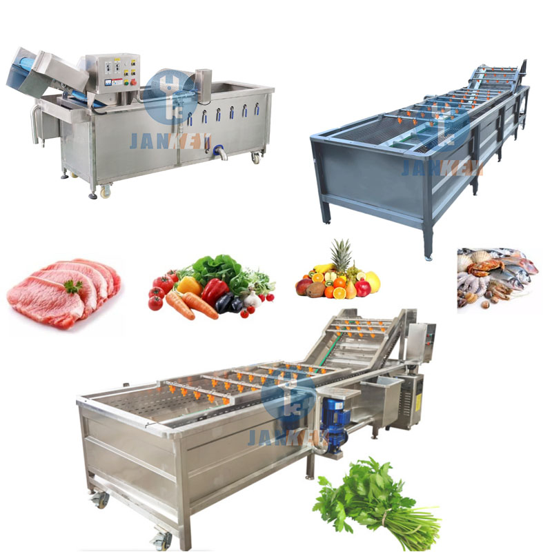 Potato Chips Cutting Frozen French Fries Strip/Sheet/Curved Shape Cleaning Machine Automatic Fruit and Vegetable Air Bubble Washing Peeling Machine