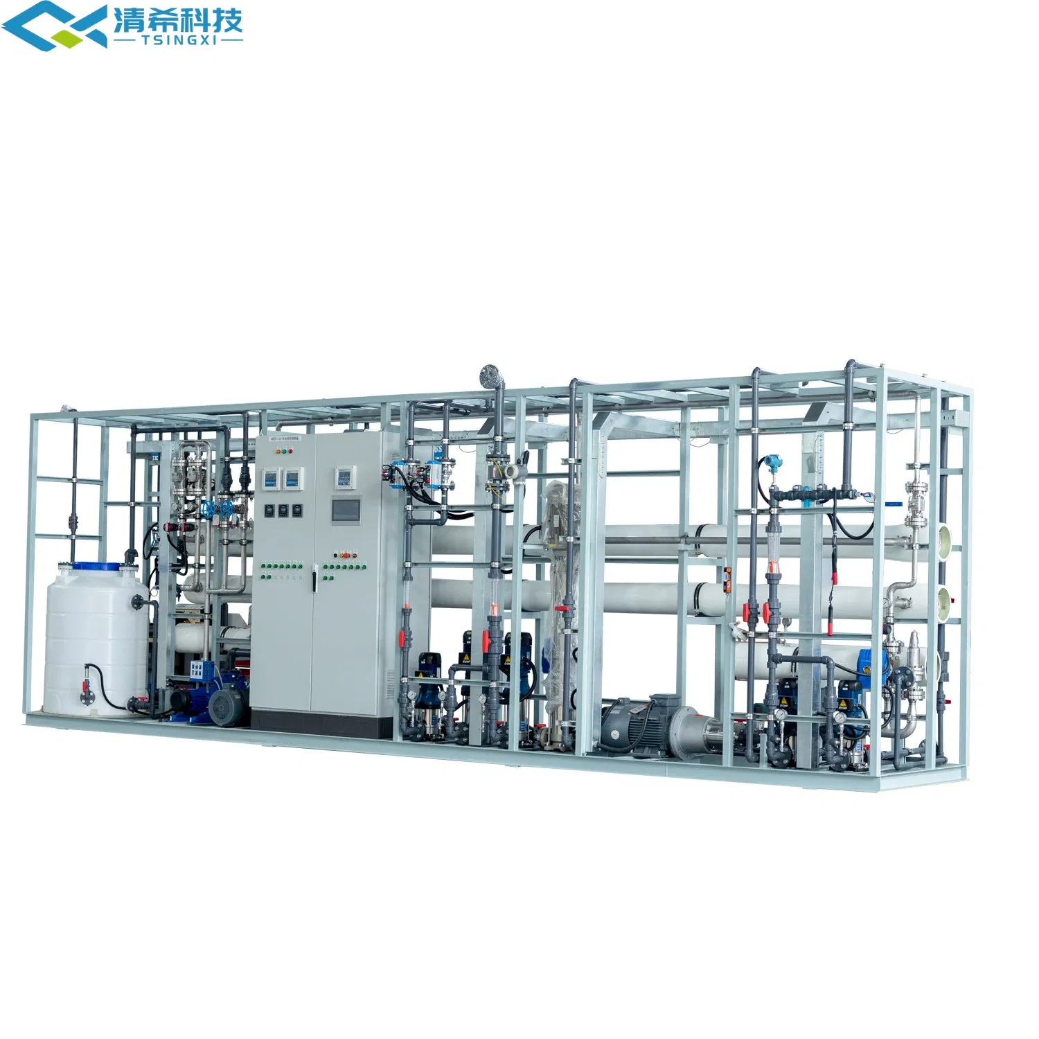 Pure Reverse Osmosis System for High Salinity Water Purification