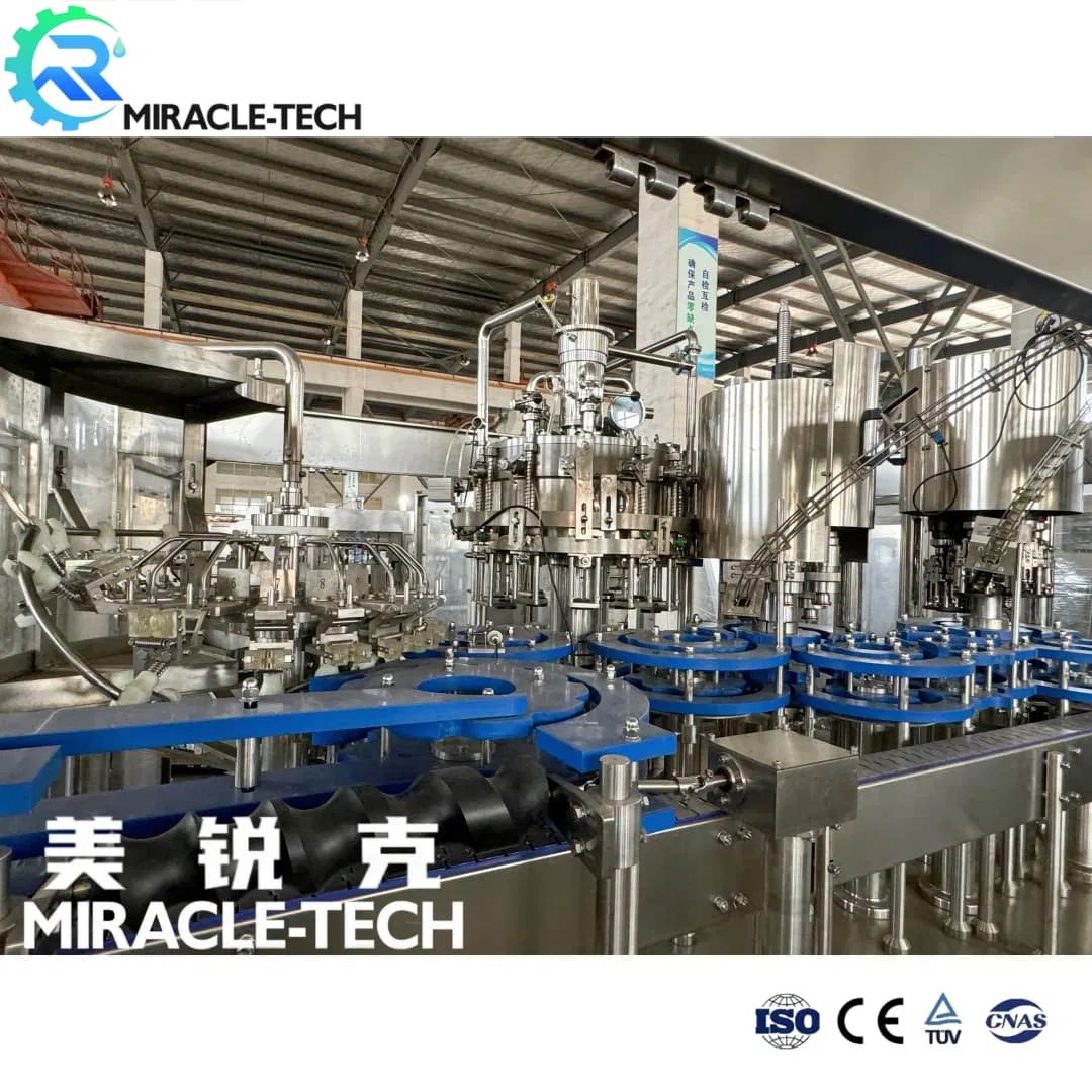 Good Price Turnkey Project for Complete Soda Drink Beverage Processing Carbonation CO2 Mixing 500ml 1000ml Pet/Glass Bottle Rinsing Filling Capping Machine