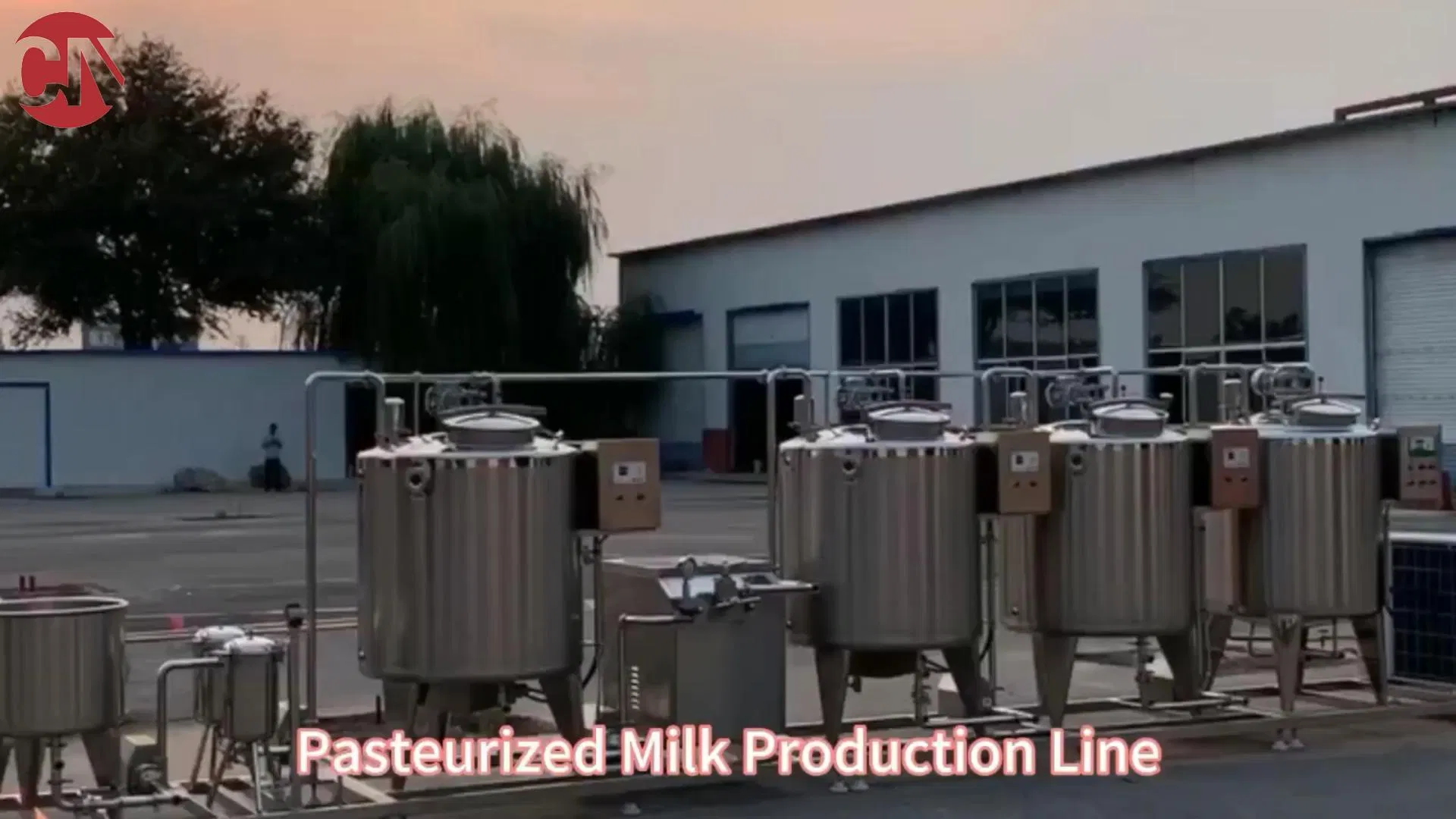 Complete Milk Processing Line Pasteurization Homogenization Filling System for Dairy Production
