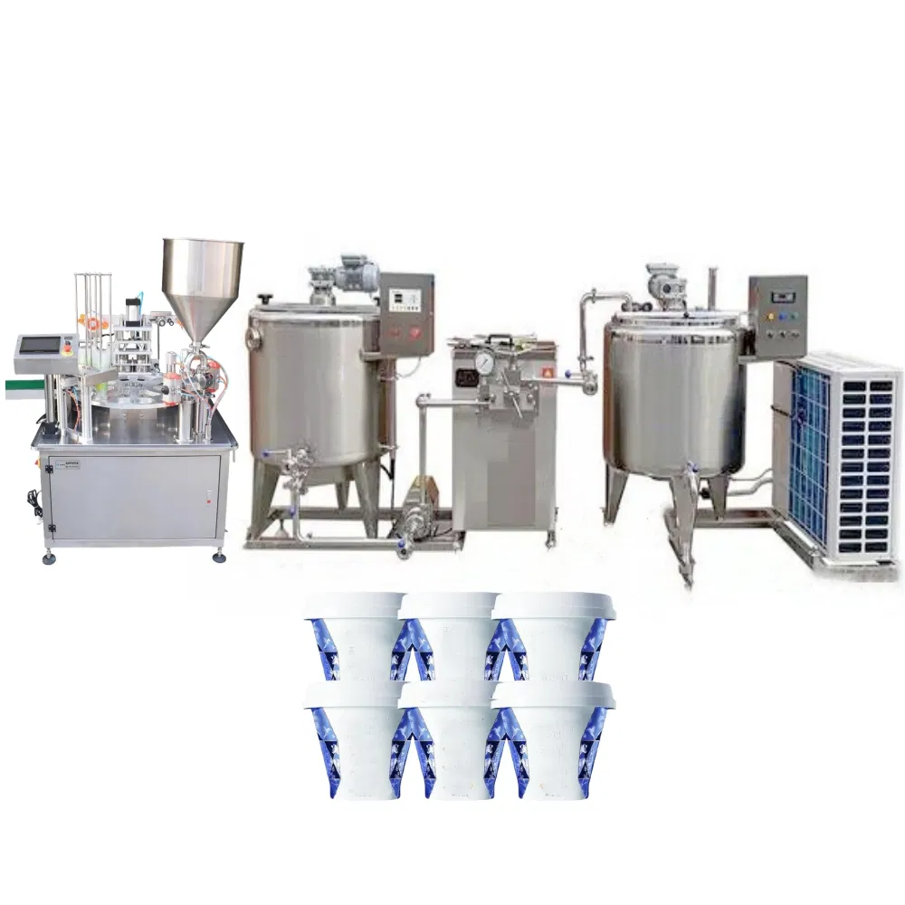 Automatic Yogurt Fermentation Pasteurization Machine Complete Small Dairy Greek Yogurt Production Line