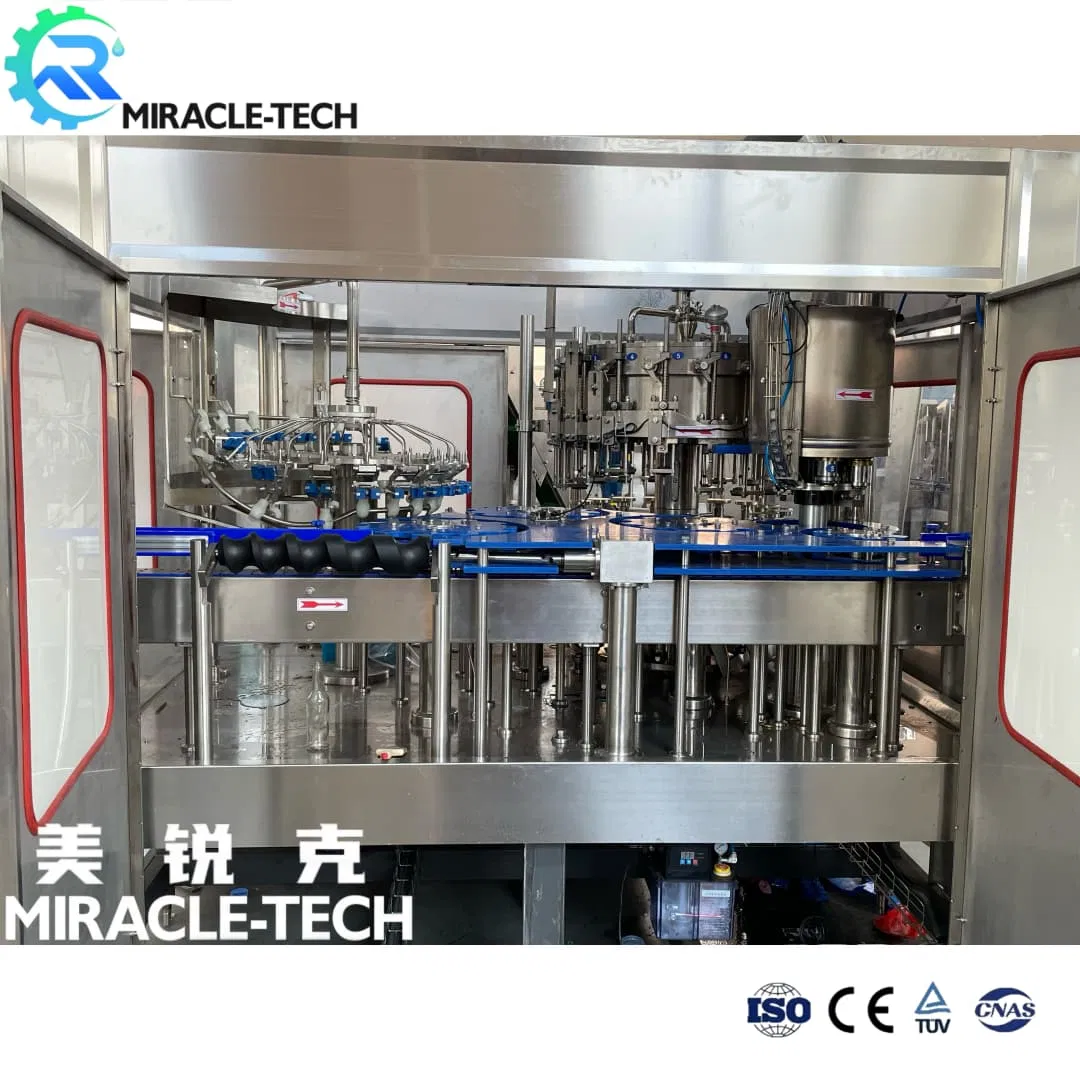 Dcgf24-24-8 6000-7000bph Bottled Carbonated Soda Soft Drink Beverage Processing CO2 Mixing Carbonation Filling Capping Machine Bottling Packaging Line