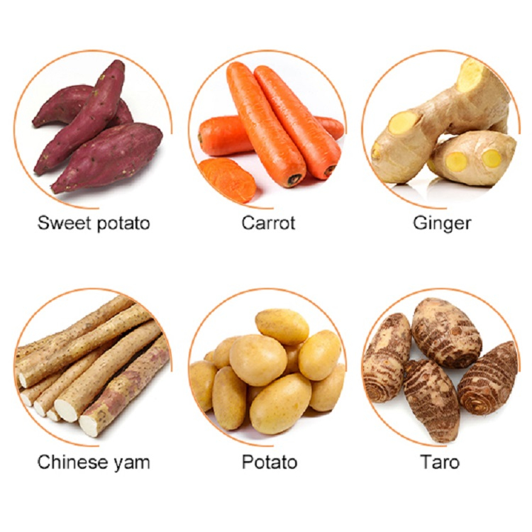 Vegetable Cassava Polishing Machine Potato Carrot Ginger Cleaning Washing Peeling Machine