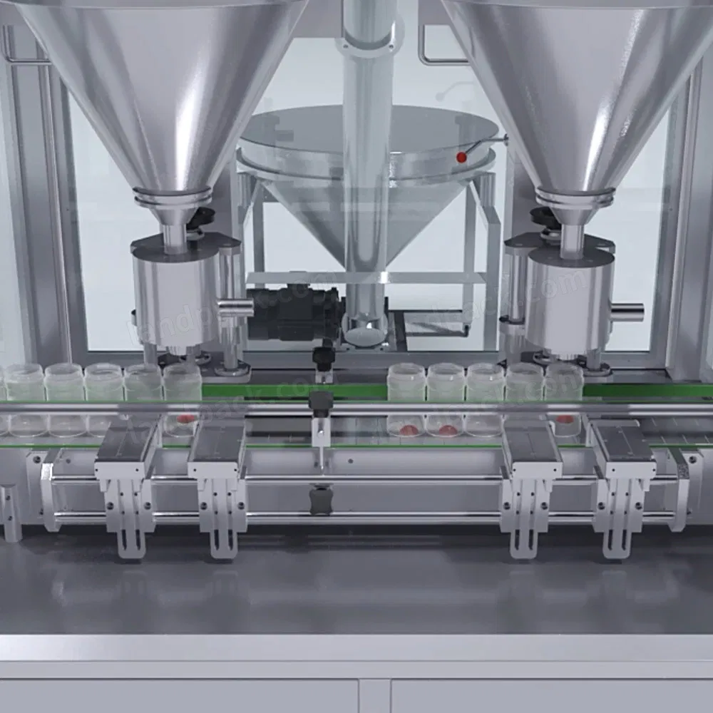 Fully Automatic Pickled Vegetable Food Bottle Filling Carton Sealing Palletizing Packing System