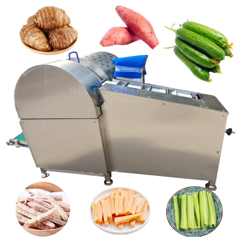 Automatic Vegetable Carrot Potato Strip Cutting and Slicing Machine Electric Vegetable Fruit Slice Cutter