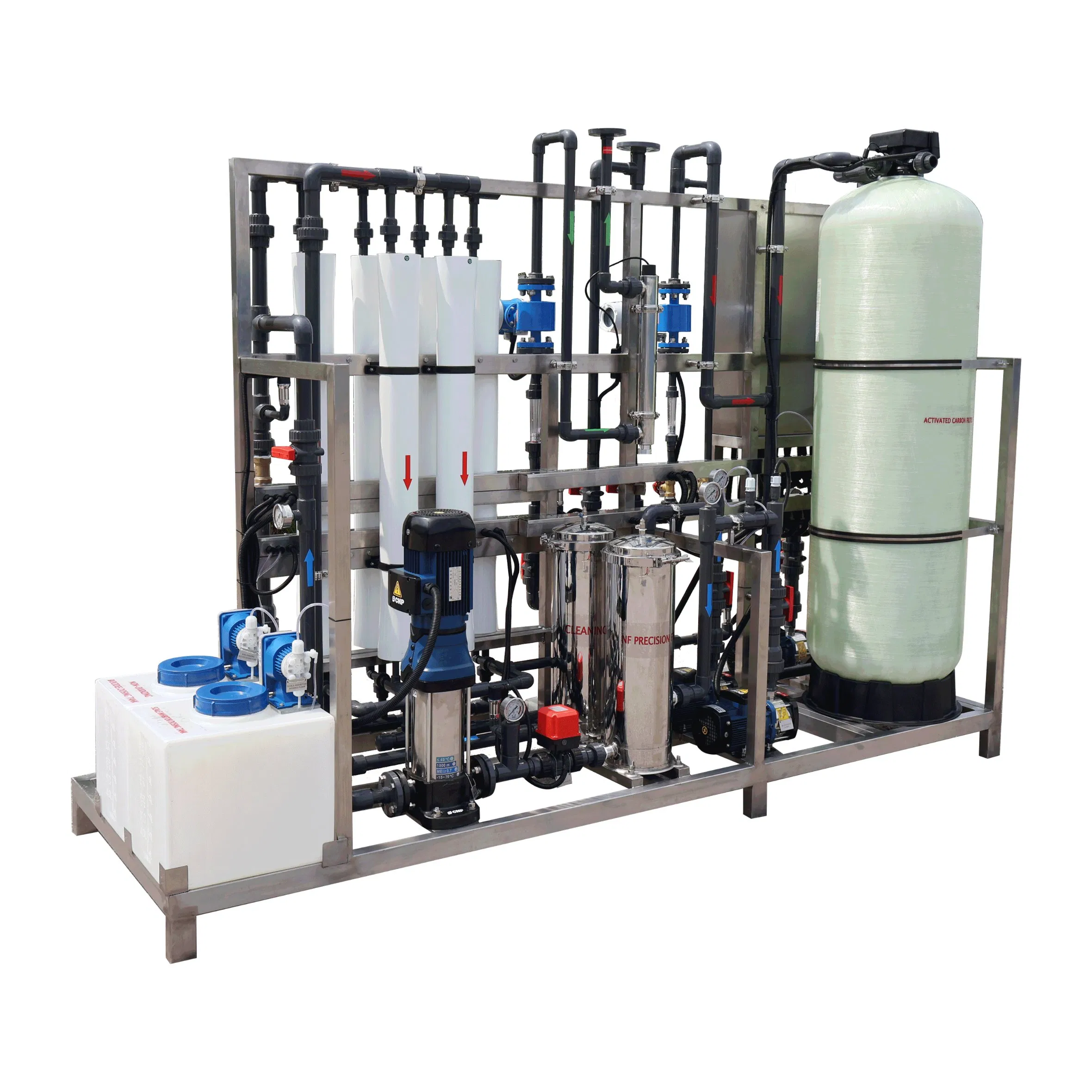 Nanofiltration Reverse Osmosis Water System for Wastewater 2500 Lph Water Purification Plant