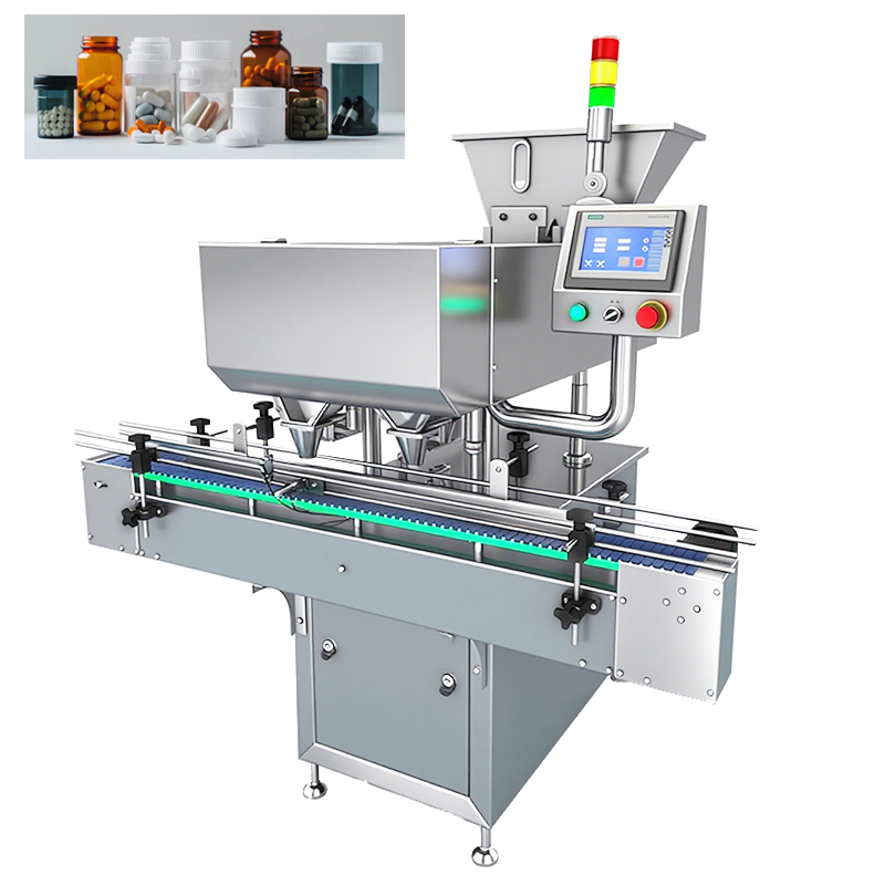 Dust-Free Enclosed Tablet Counting System with Checkweigher for Coated and Friable Tablets