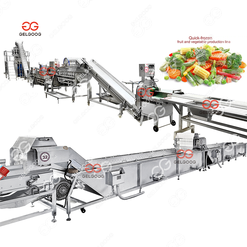 IQF Tunel Freezer Asparagus Veg Spanish Frozen Line Vegetable Freezing Machine Quick Leafy Vegetables Broccoli Freezing Line