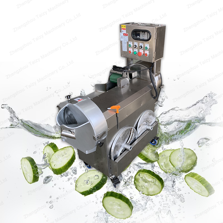 Multi-Function Double-Head Fruits Vegetables Cutting Slicing Cubing Dicing Shredding Machine