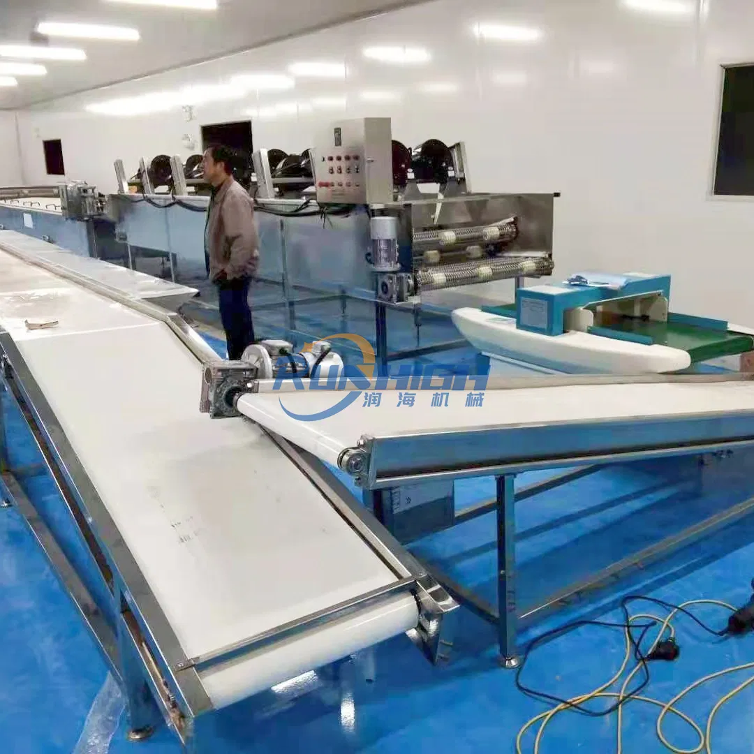 Bag Cleaning and Drying Line Also Used for Fruit and Vegetables