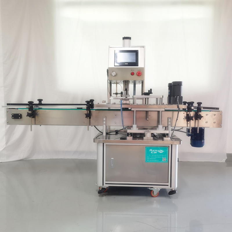 Four Wheel Capping System for Cosmetic Bottle Automatic High Torque Cap Tightening