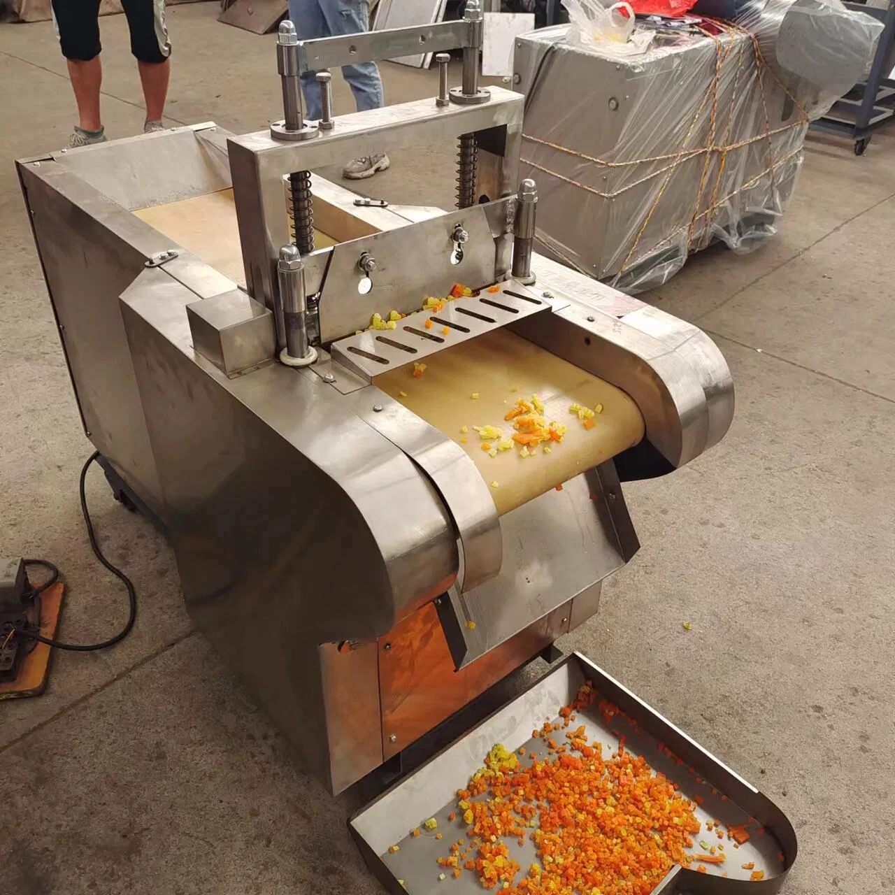 Preserved Dried Fruit Dicer Cutter Banana Cube Cutting Dicing Mushroom Slicing Machine