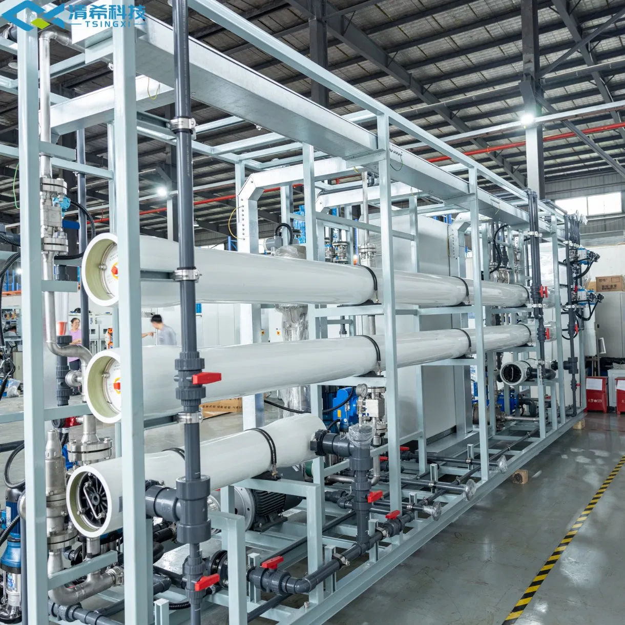 Pure Reverse Osmosis System for High Salinity Water Purification