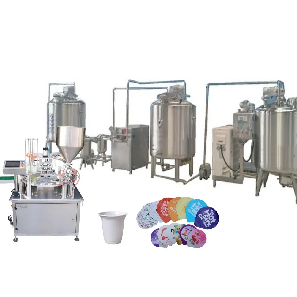 Automatic Yogurt Fermentation Pasteurization Machine Complete Small Dairy Greek Yogurt Production Line