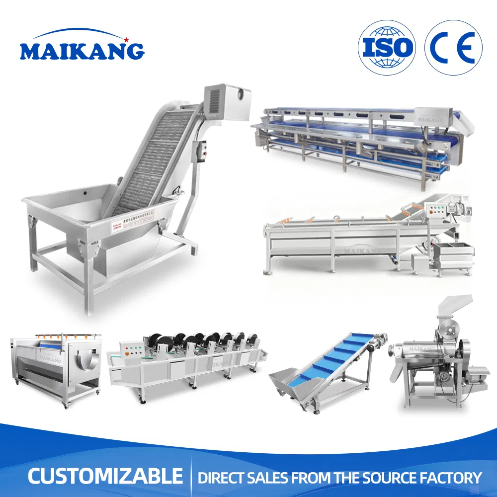 Food Beverage Factory Fruit Juice Production Line Juice Making Machine Juicer Extractor Line with Crushing Washing Line for Beverage Plant Ginger Tomato