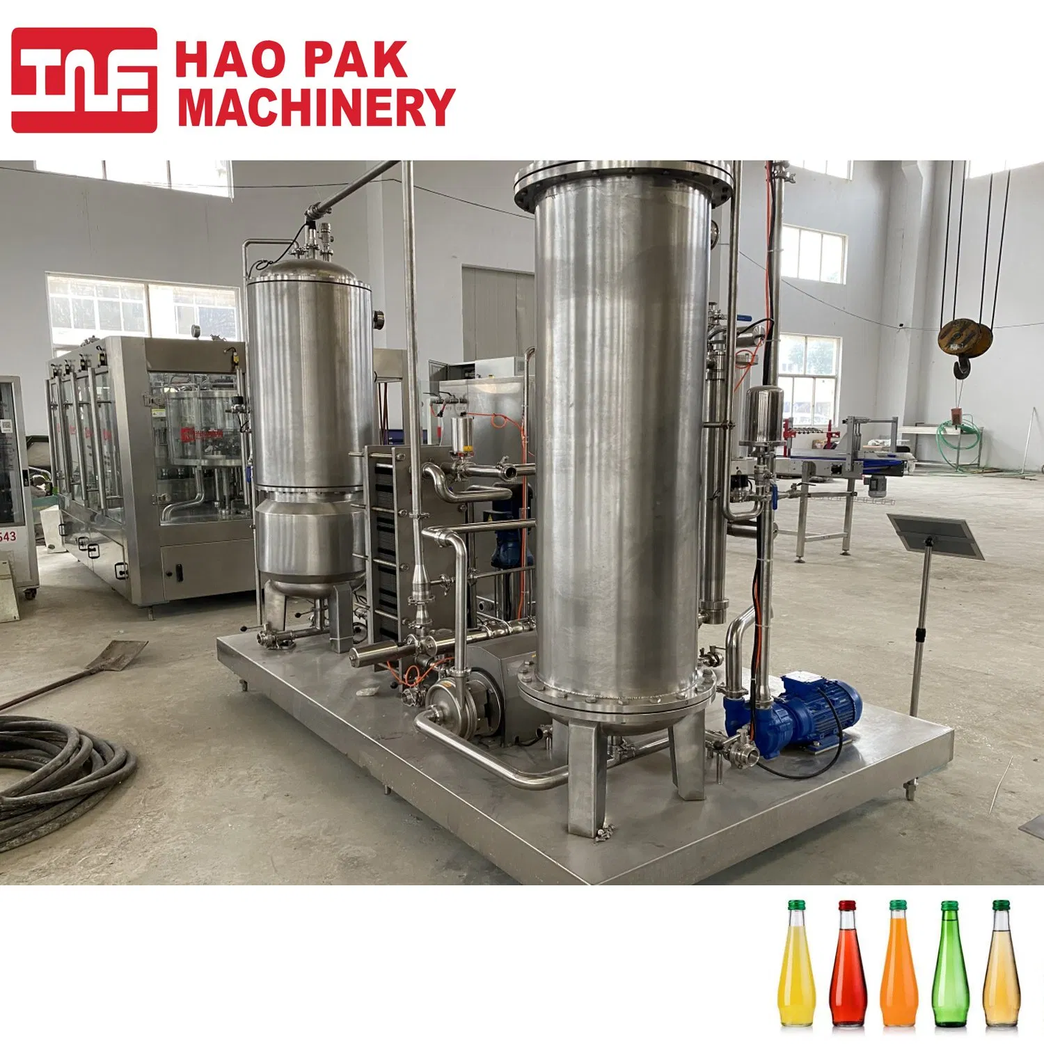 Compact 5000L Soft Drink Mixing Equipment for Carbonation