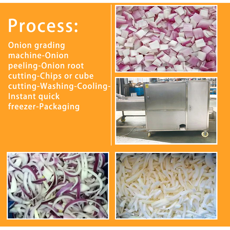 Commercial 500kg/1000kg/H Frozen Vegetable and IQF Fruit Processing and Packaging Production Quick Freezing Line
