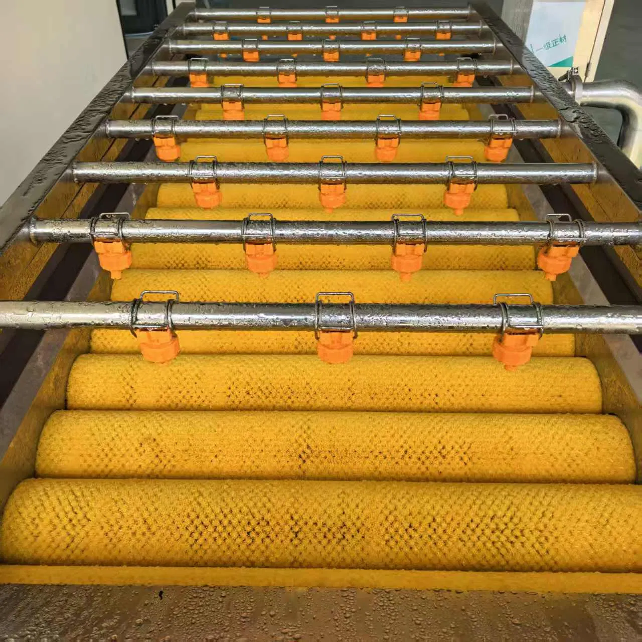 Full Rotation Parallel Hair Roller Cleaning and Peeling Machine Equipment