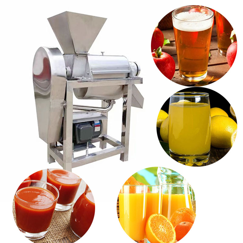 Automatic Spiral Continuous Fruit Juice Making Apple Orange Extracting Crusher Processing Machine