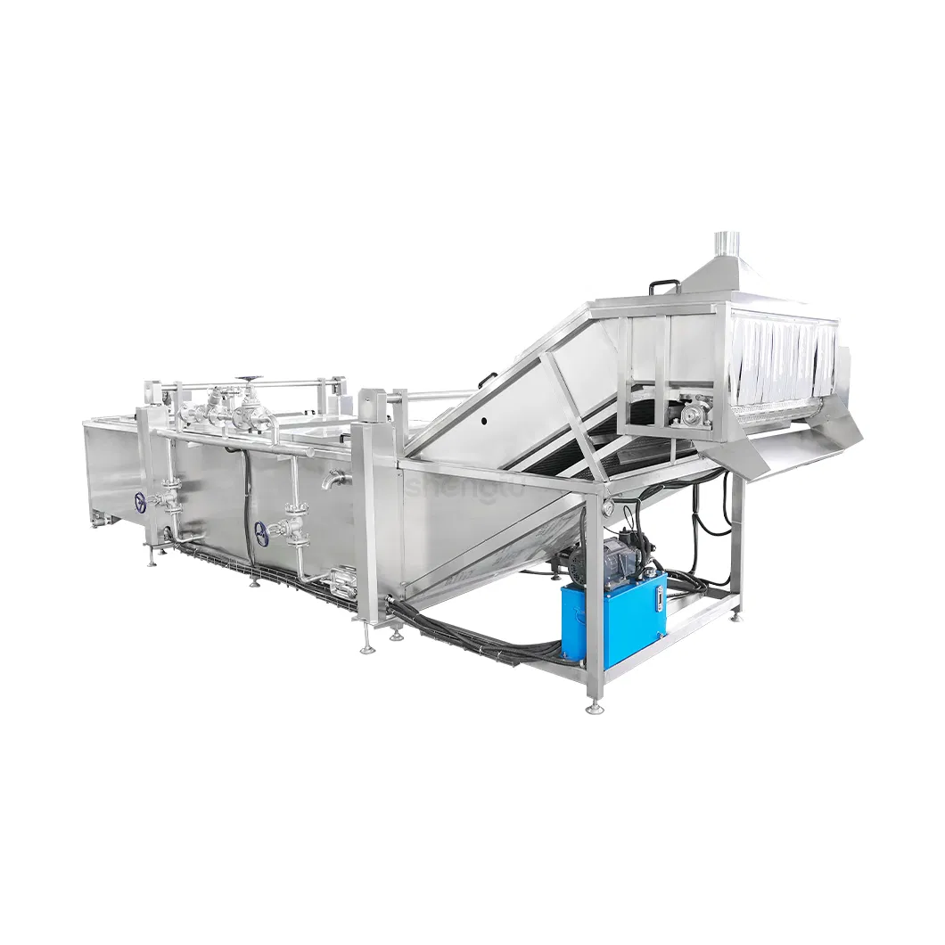 IQF Spinach Freezing Line Automatic Frozen Vegetable Processing Line with Vegetable Blanching Machine
