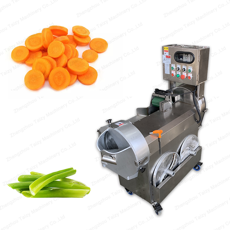 Multi-Function Double-Head Fruits Vegetables Cutting Slicing Cubing Dicing Shredding Machine