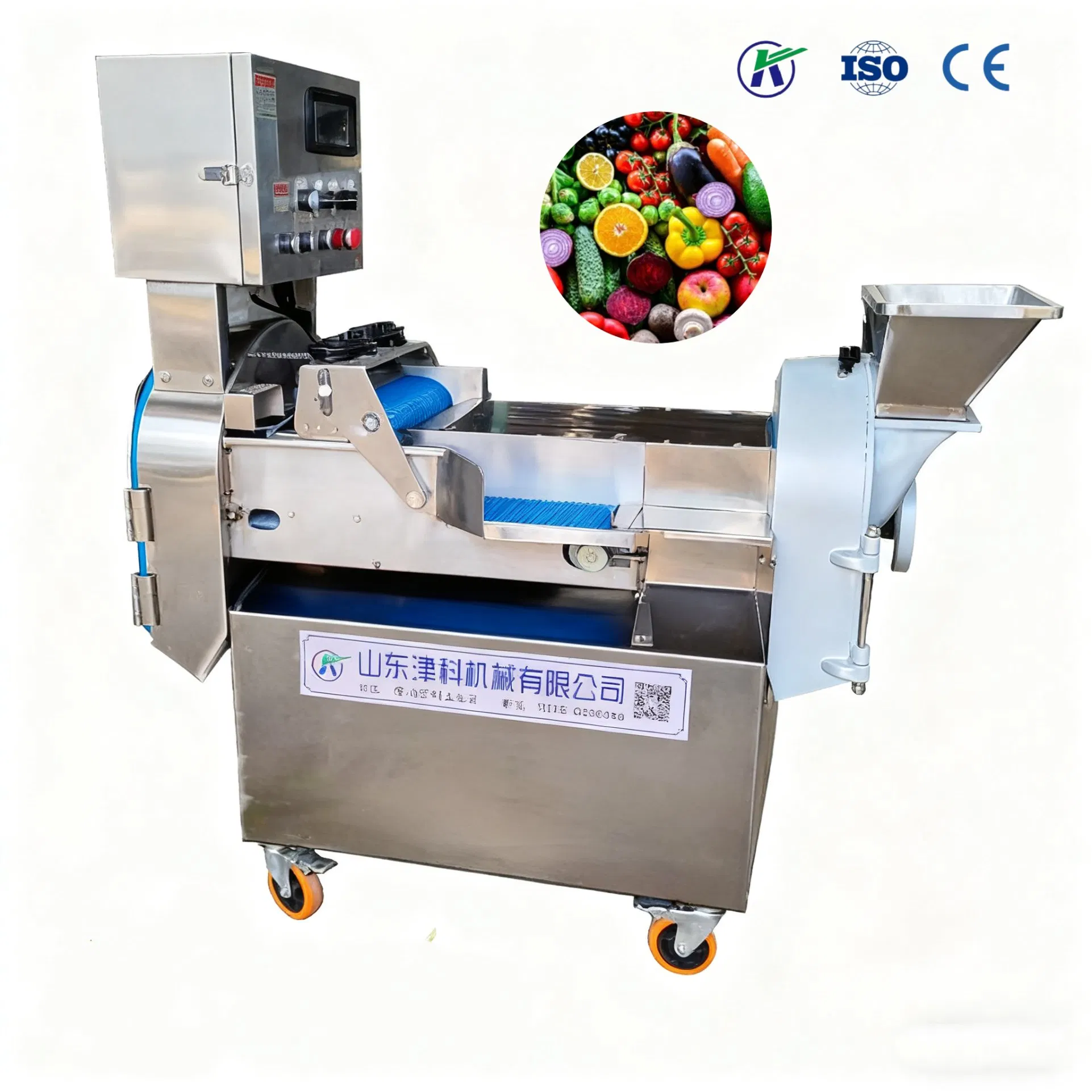 Automatic Vegetable Cutting Machine Yam Dicing Ginger Potato Slicer Onion Shredding Machine