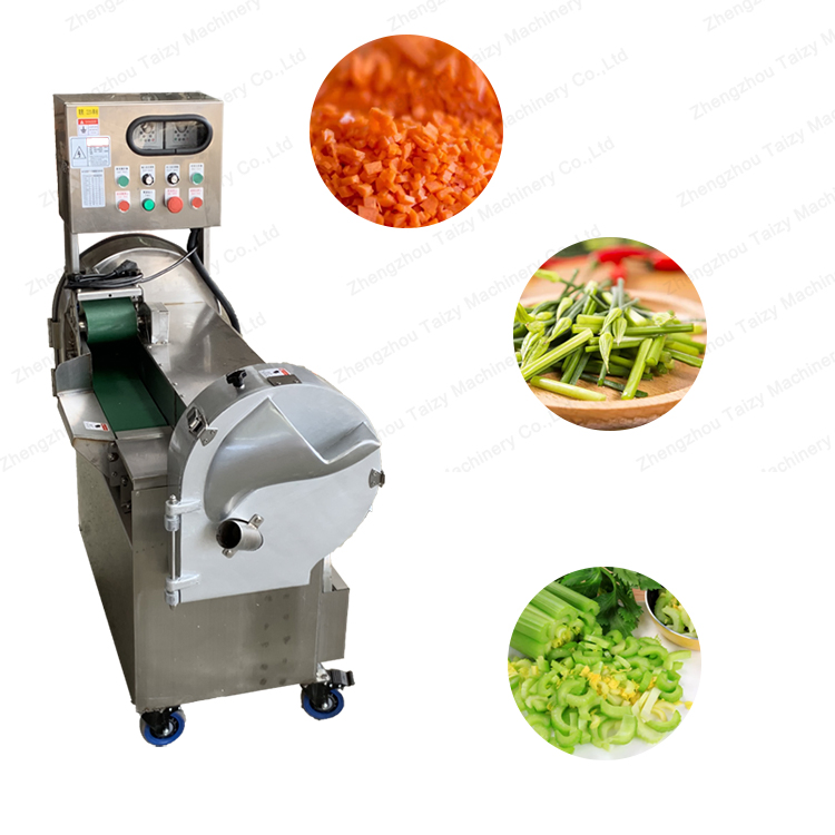Multi-Function Double-Head Fruits Vegetables Cutting Slicing Cubing Dicing Shredding Machine
