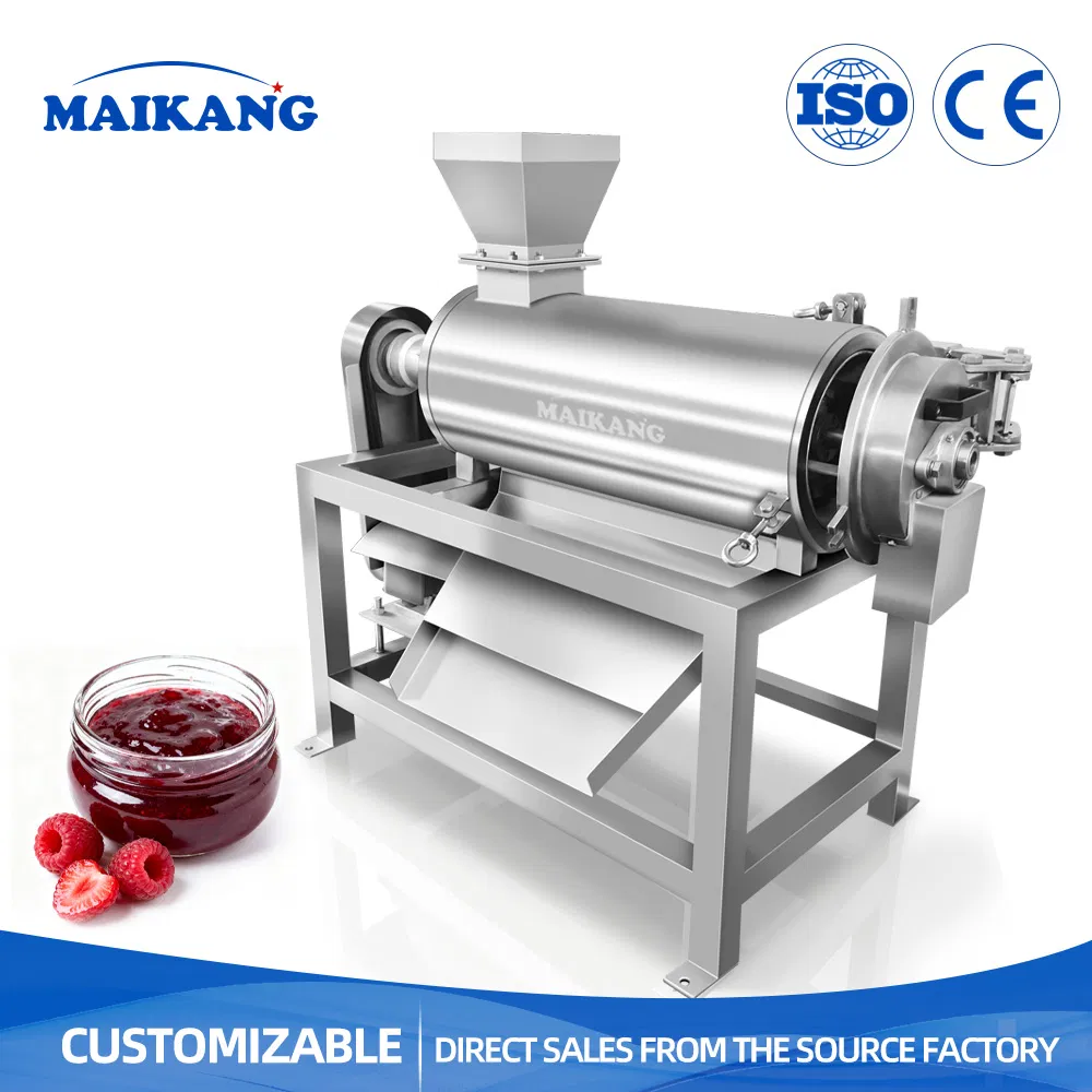 Industrial Fruit Pulping and Depitting Machine Juicing Pulper Equipment for Mango Tomato Peach Juicer Extractor Machine Food Factory Vegetable Juice Production