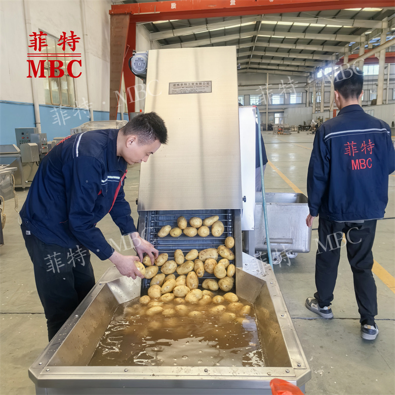 Fully Automatic Industrial Frozen French Fries Machine Snack Food Processing Production Line for Potato Factory